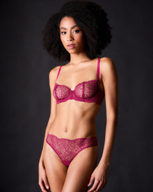 Allegra Balconette Bra - Syrah