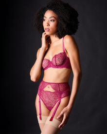Allegra Balconette Bra - Syrah