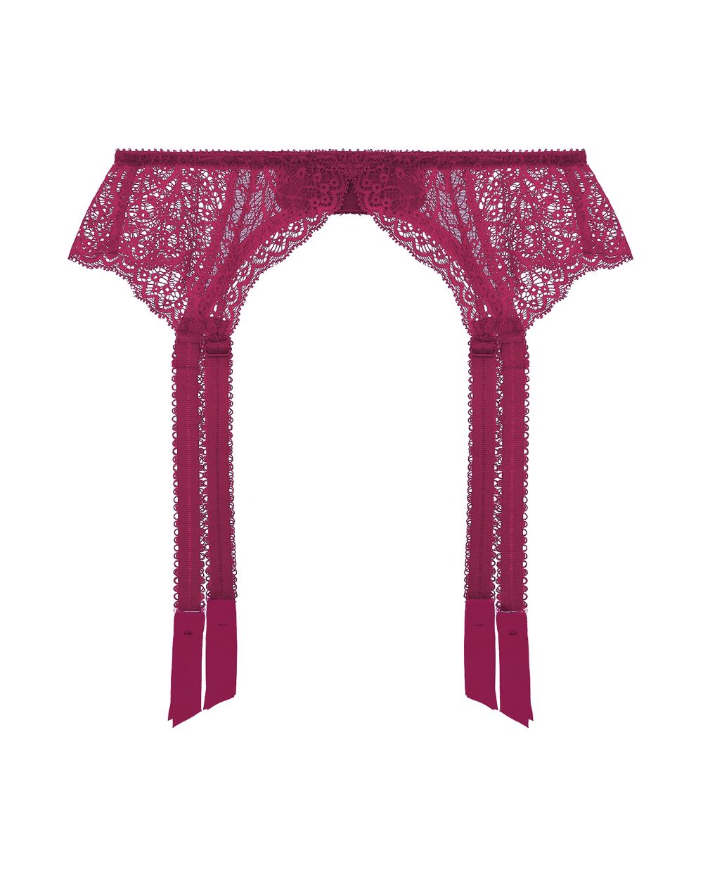 Allegra Suspender Belt - Syrah