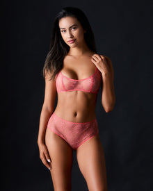 Romy Scoop Bralette - Hibiscus