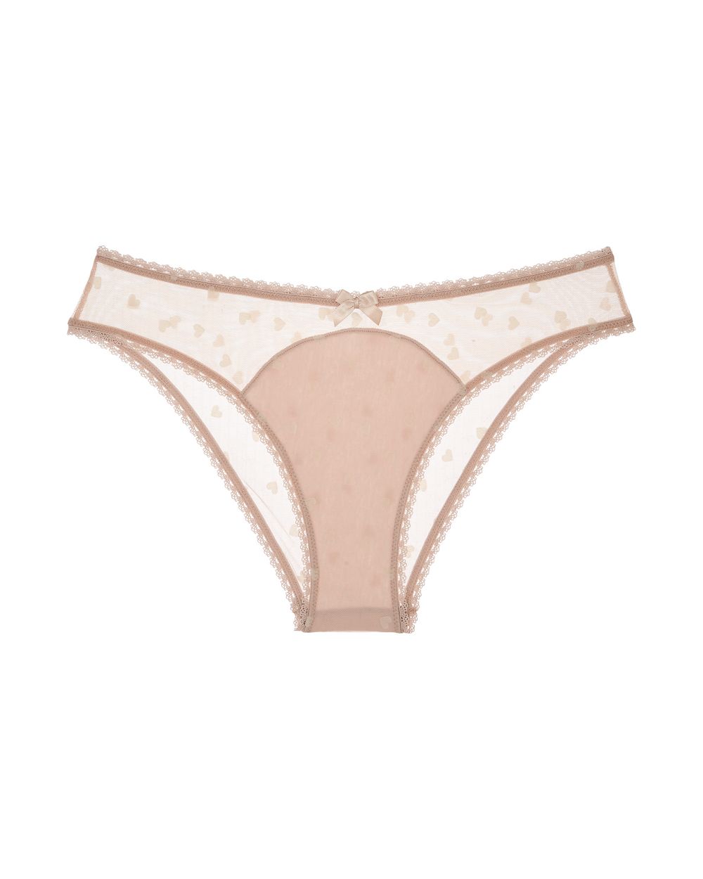 Victoire Flocked Bikini - Blush/Blush Hearts