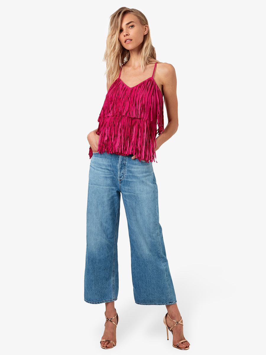 JONI SUEDE FRINGE CAMI