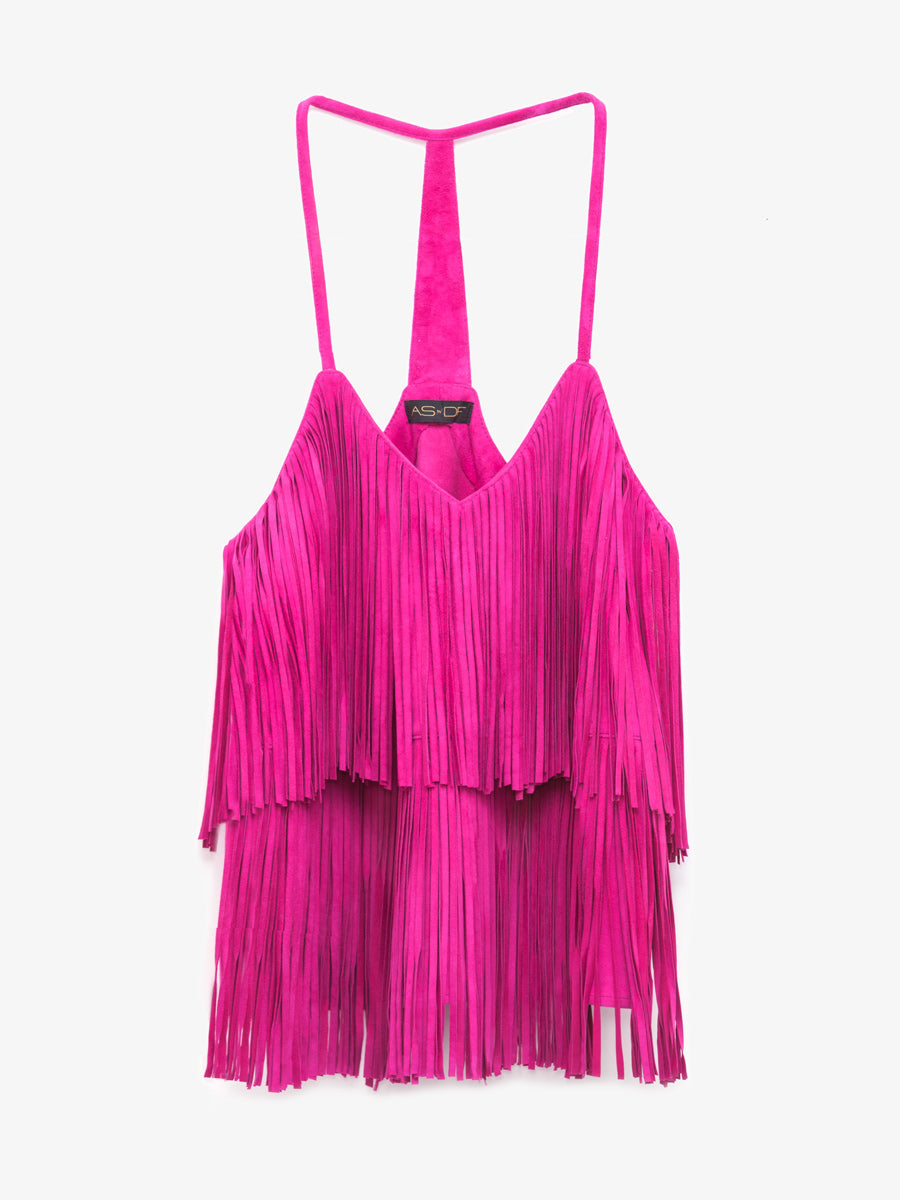 JONI SUEDE FRINGE CAMI