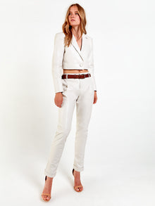 DENISE RECYCLED LEATHER TROUSER