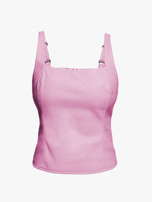 CLEMENTINE RECYCLED LEATHER TOP