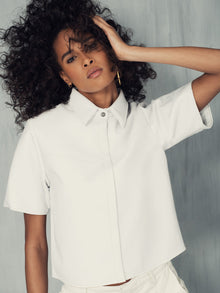 MOJAVE RECYCLED LEATHER TOP