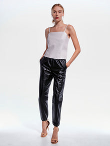 THE UPCYCLED LEATHER JOGGERS