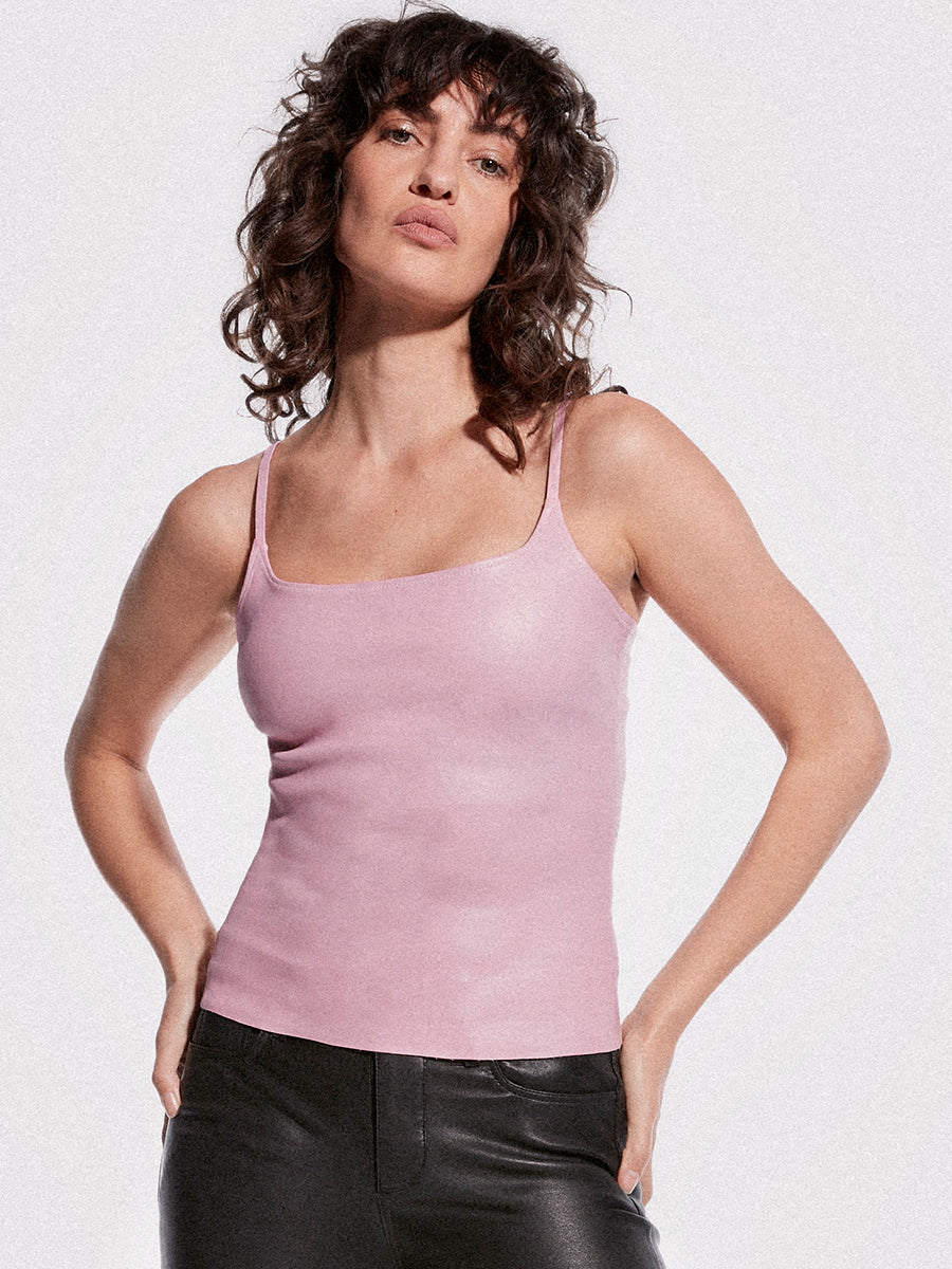 MEMPHIS STRETCH LEATHER TANK