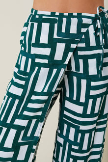 Daphne Wrap Pants - Printed Check S