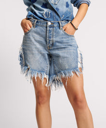 Hollywood Frankies Long Length Denim Shorts