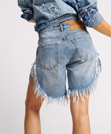 Hollywood Frankies Long Length Denim Shorts