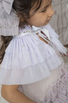Victorian Lavender Mesh Cape
