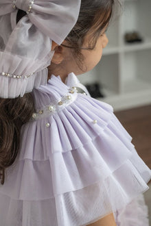 Victorian Lavender Mesh Cape