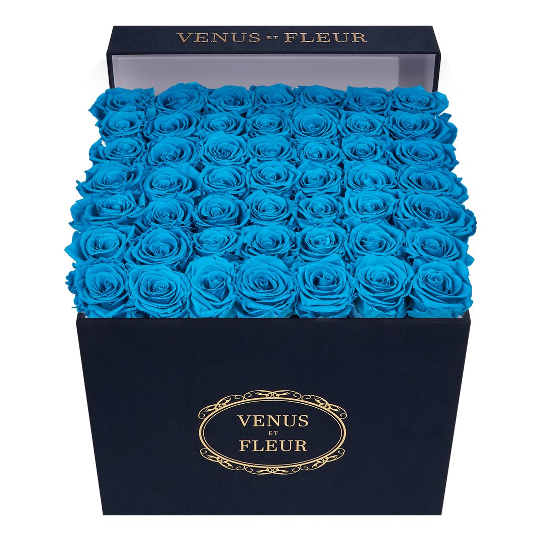Large Square - Midnight Blue Suede | Aqua