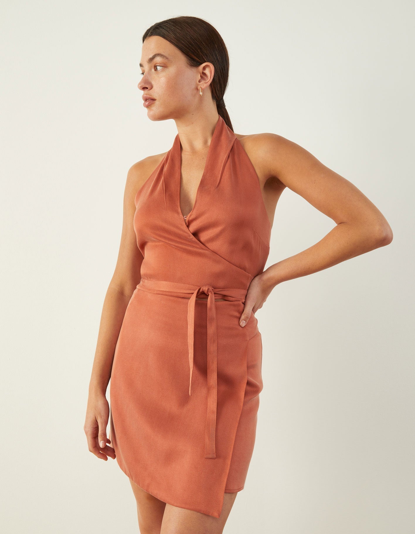 Clubhouse Wrap Top | Terracotta