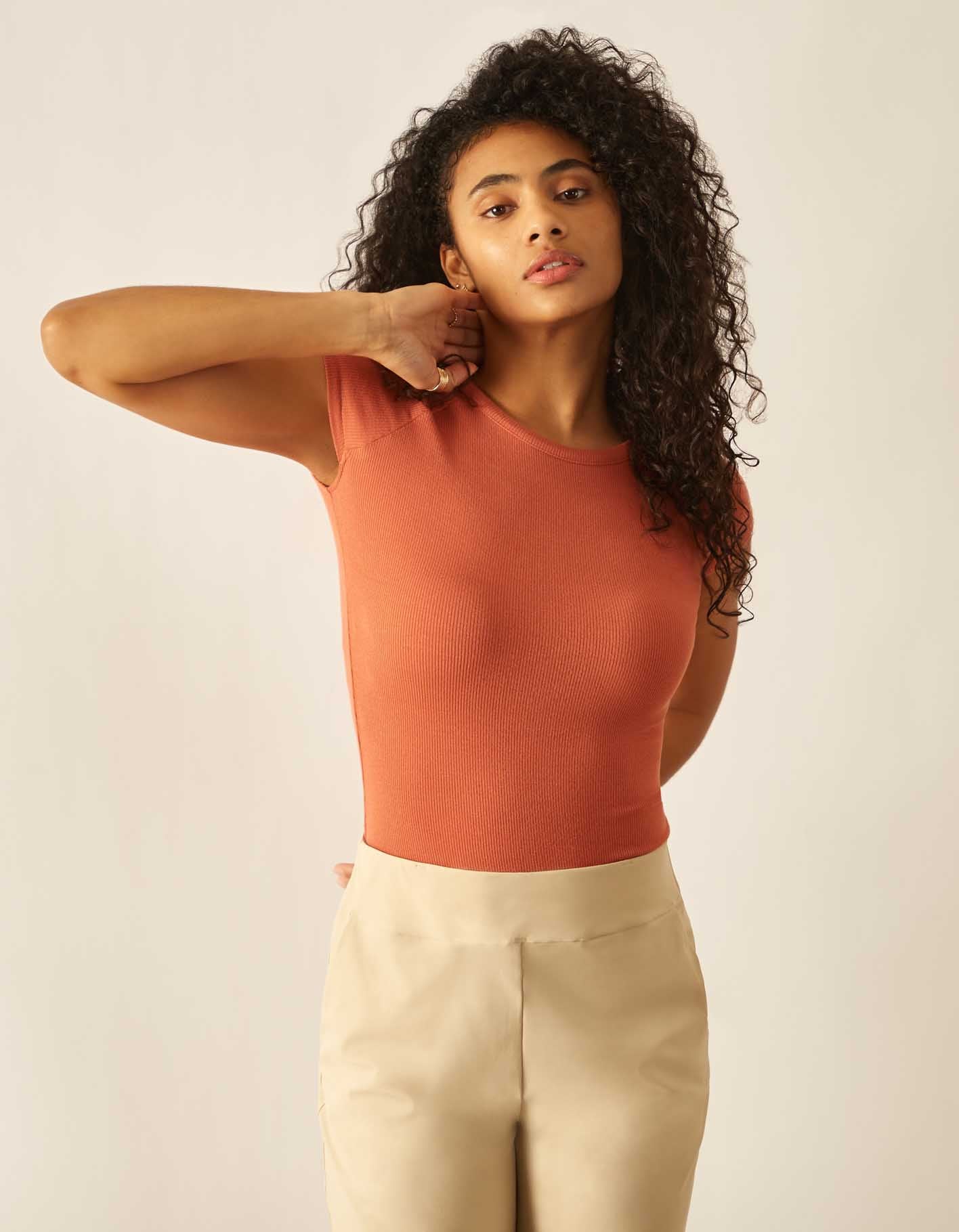 In Shape Short Sleeve | Terracotta