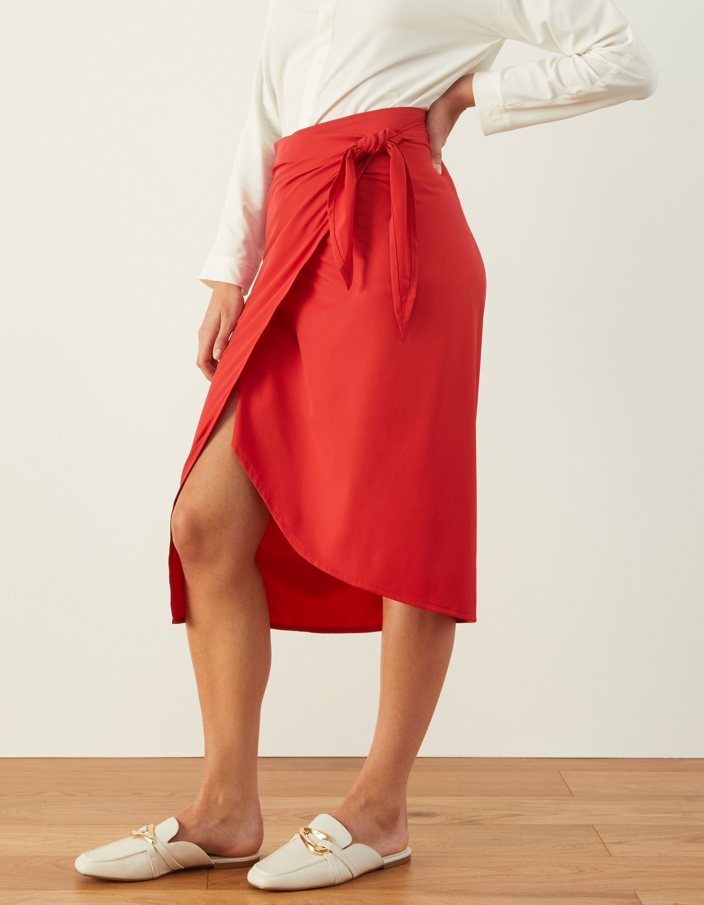 It's A Swirl Midi Skirt | Chili