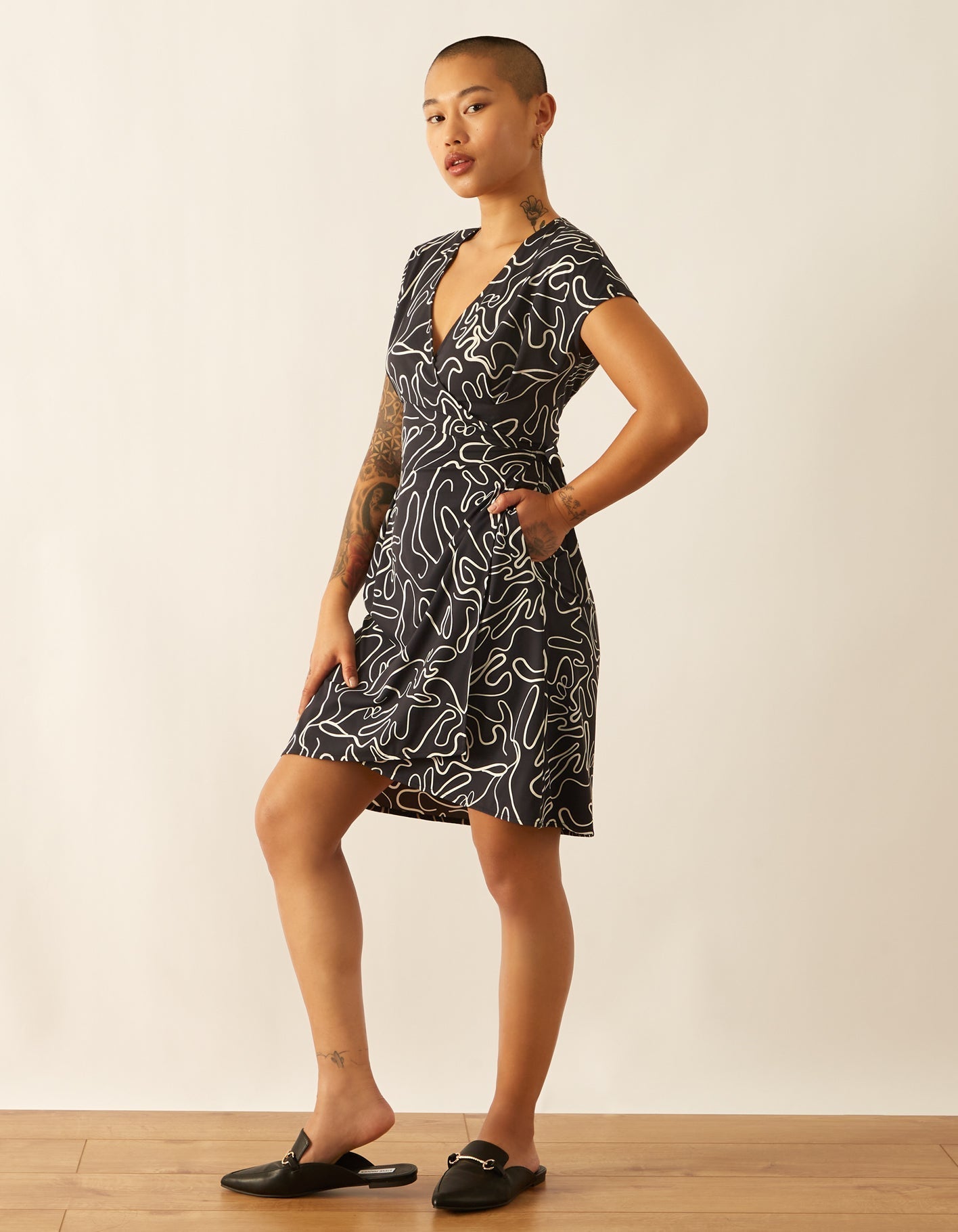 Super Cool Wrap Dress | Shadow x Coconut