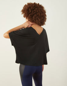 Out Of The Box Cropped T-Shirt | Black