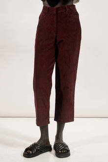August Pant - Maroon Red