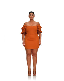 Azo Dress | Tangerine