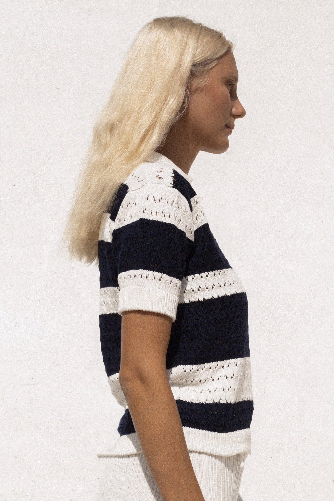 Tennis Time x Rue Stiic Polo Top - Navy White