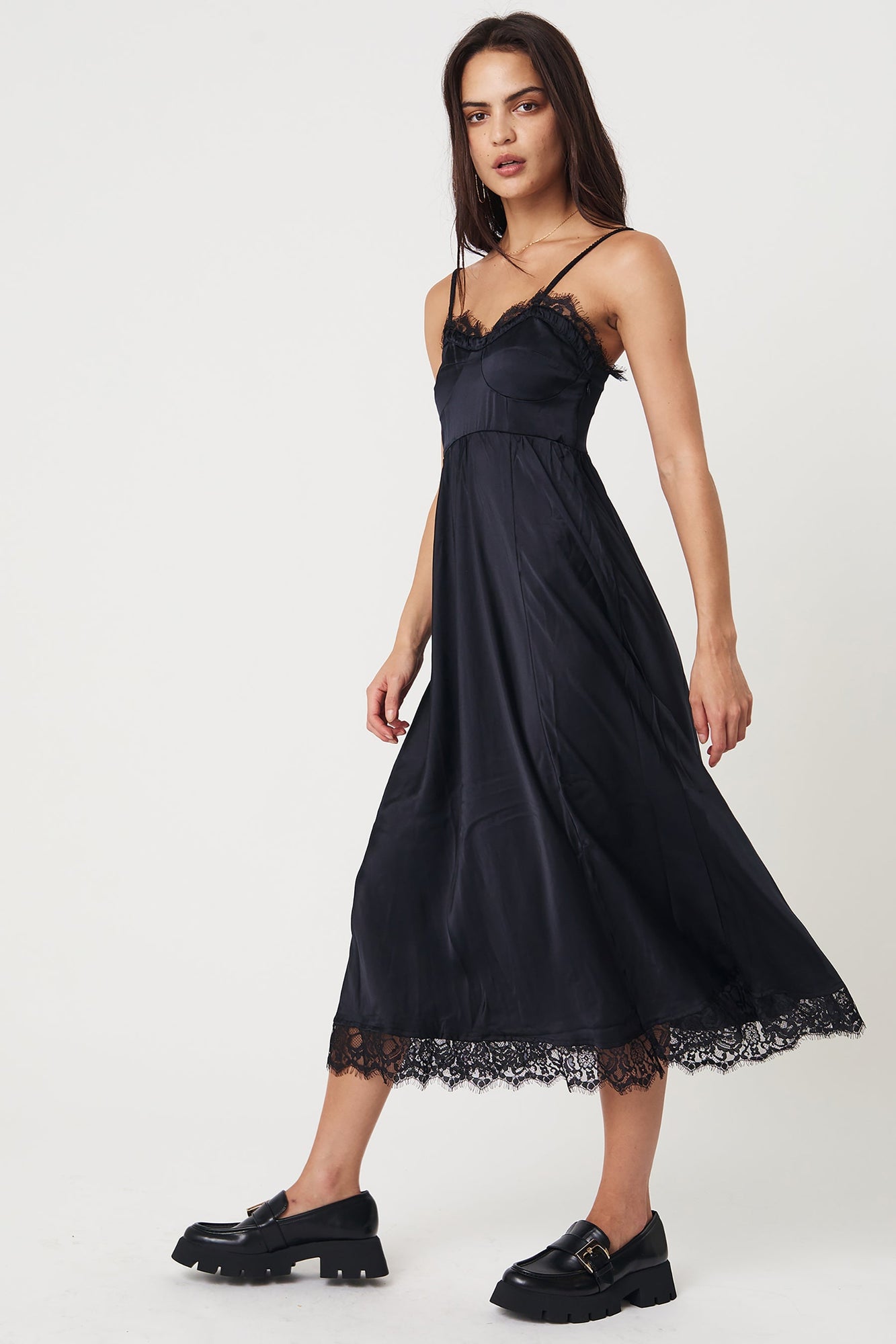 Eudora Midi Dress - Black