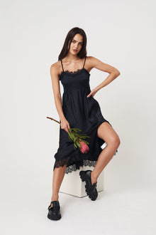 Eudora Midi Dress - Black