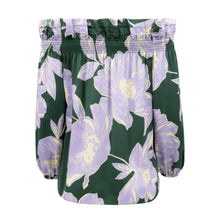 Regina Top - Green Blossom