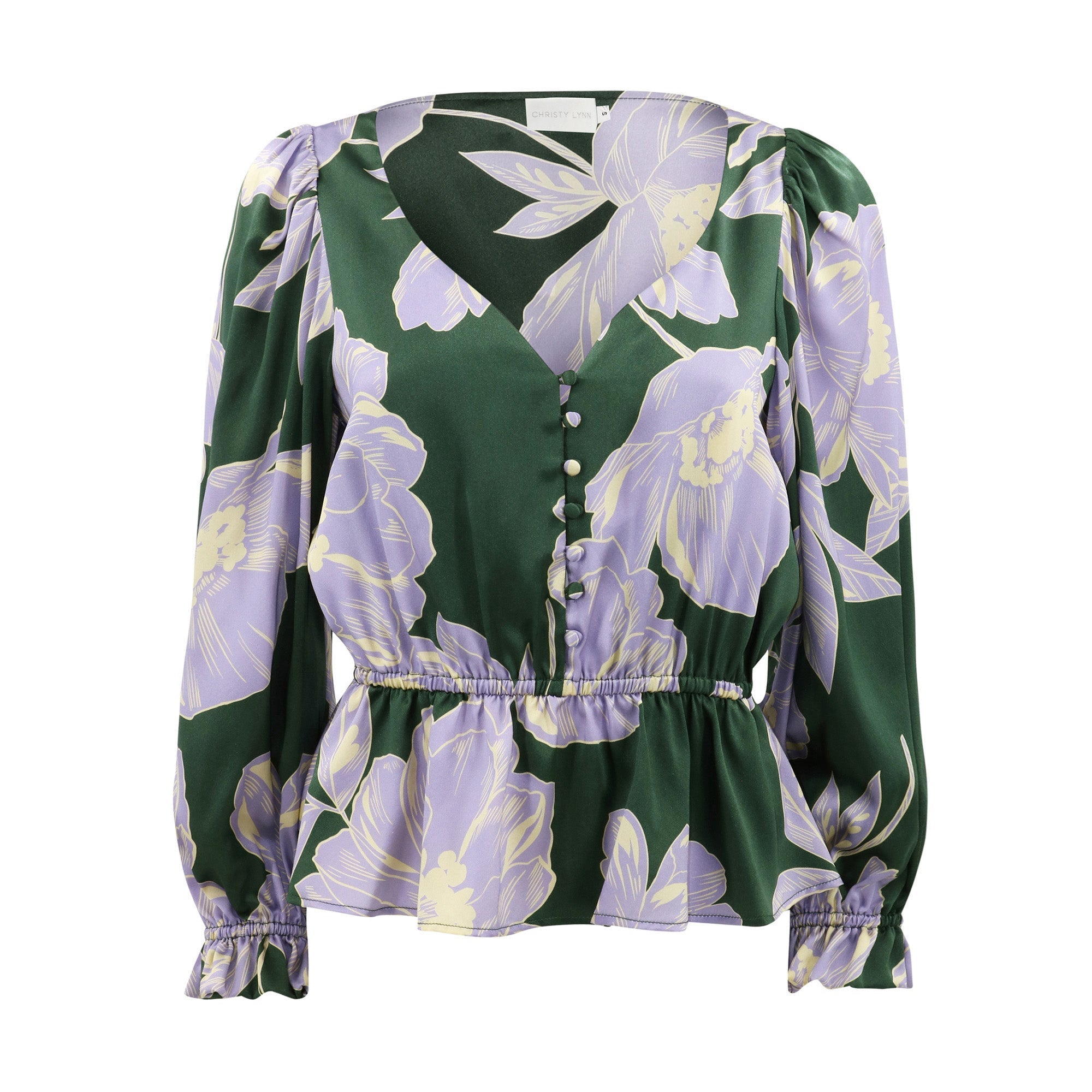 Bella Top - Green Blossom