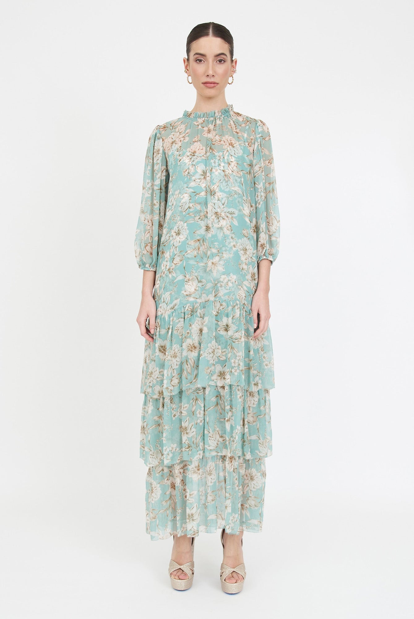 Sara Dress - Turquoise Magnolia