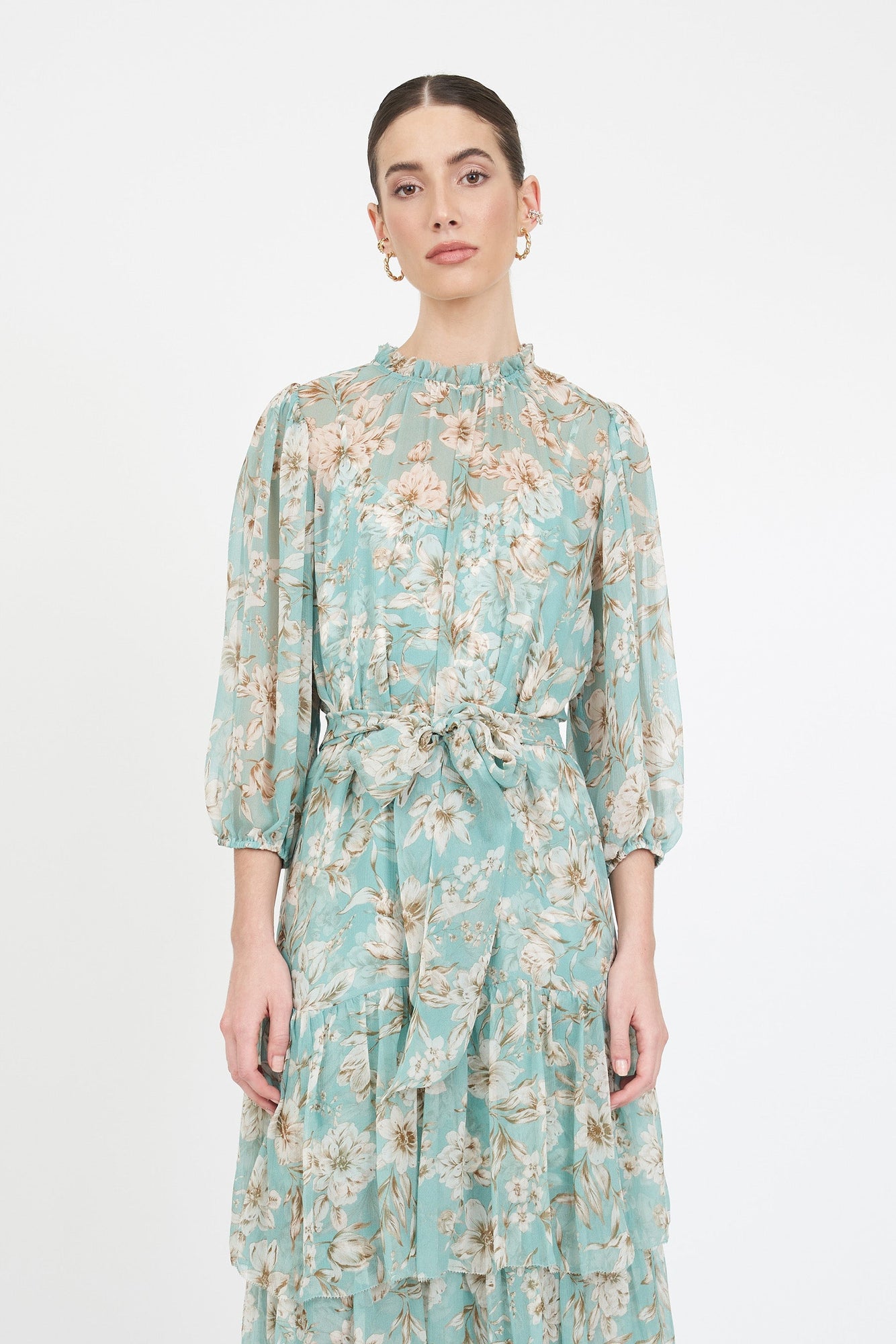 Sara Dress - Turquoise Magnolia