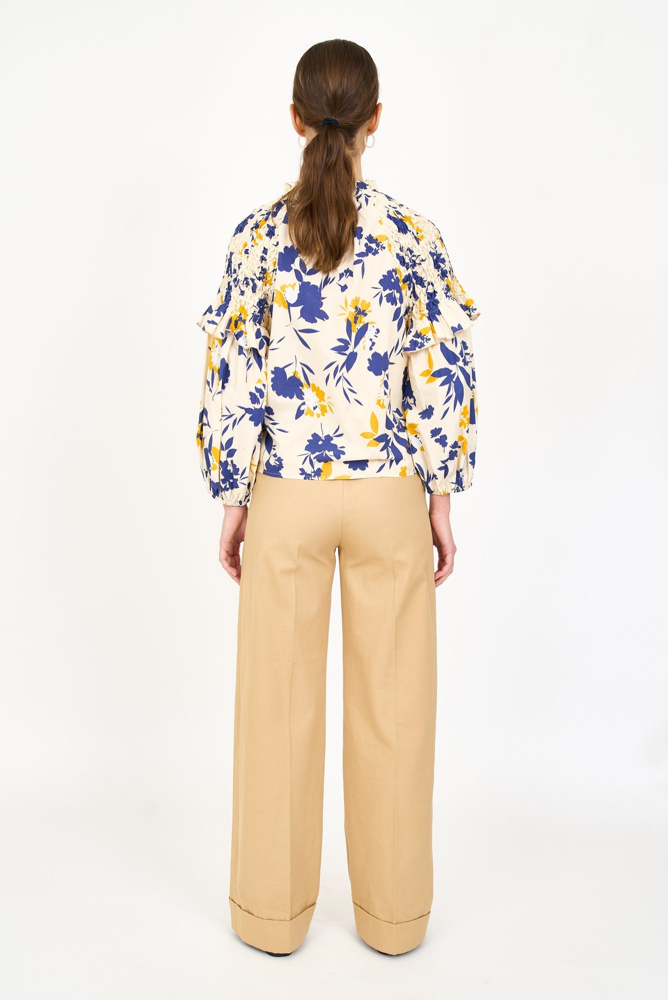 Noelle Blouse - Inkblot Ivory
