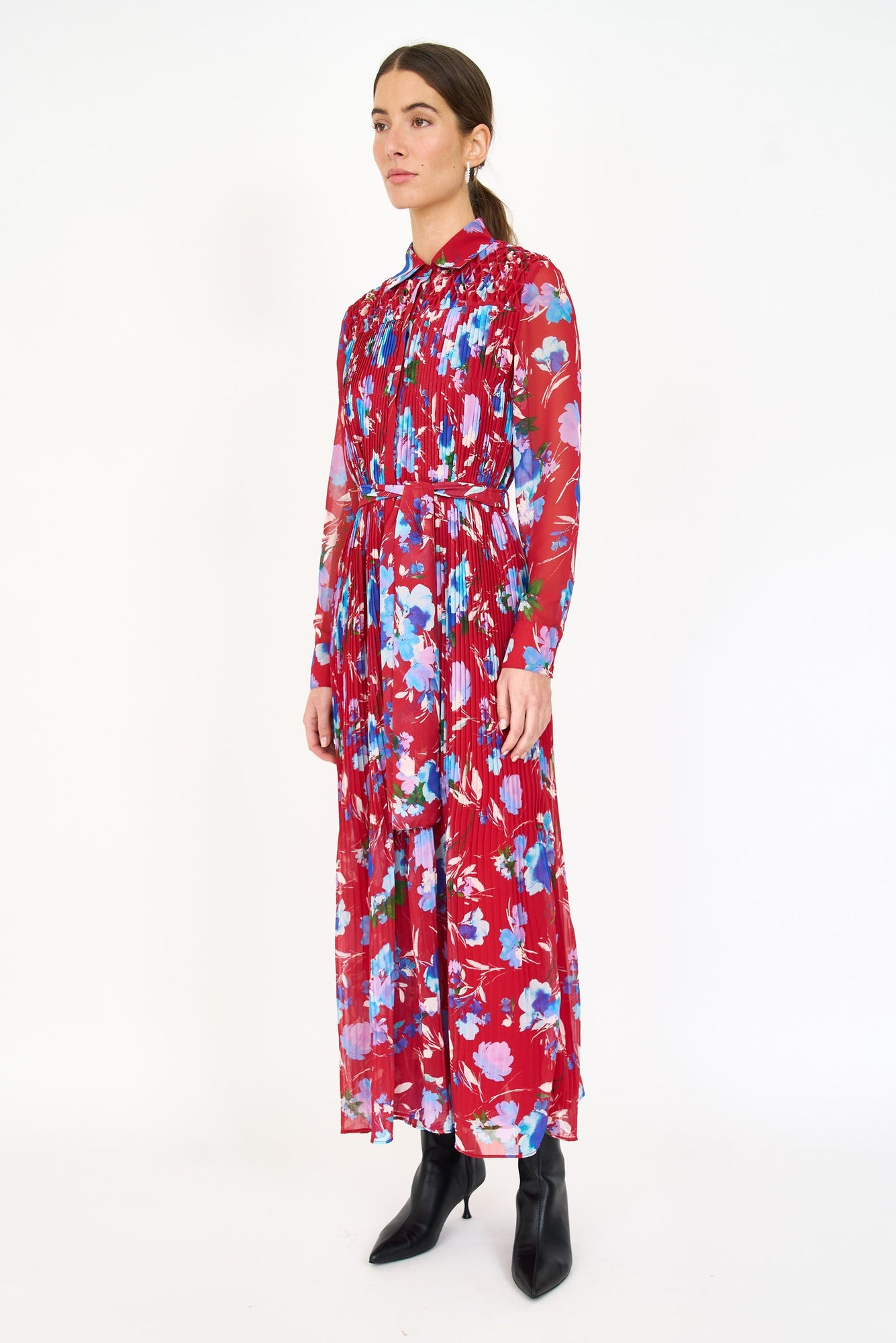 Karie Dress - Crimson Fleur