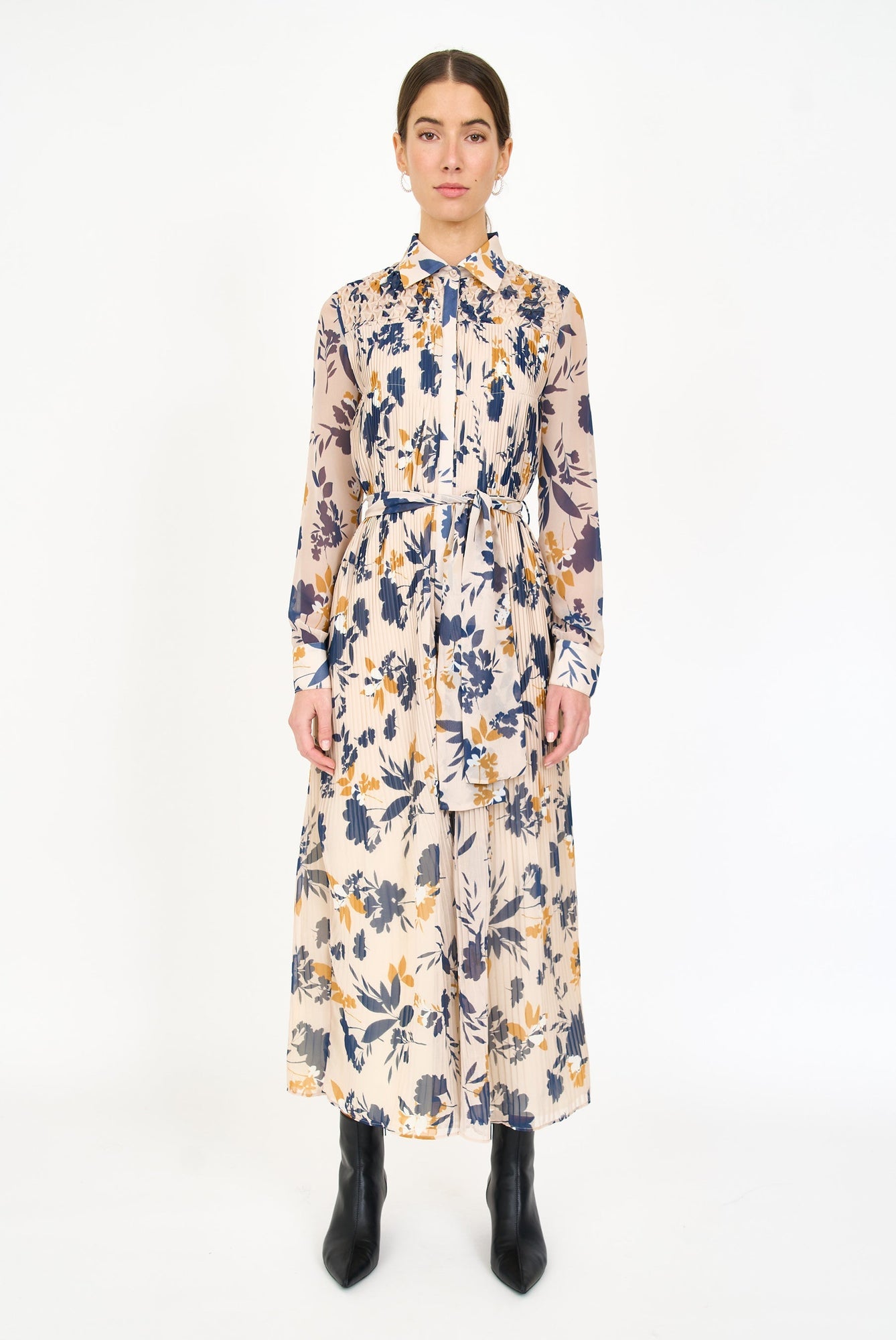 Karie Dress - Inkblot Ivory