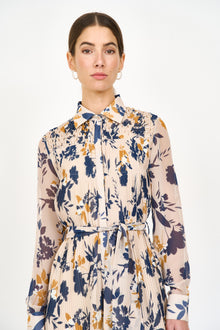 Karie Dress - Inkblot Ivory