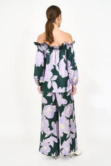 Regina Top - Green Blossom