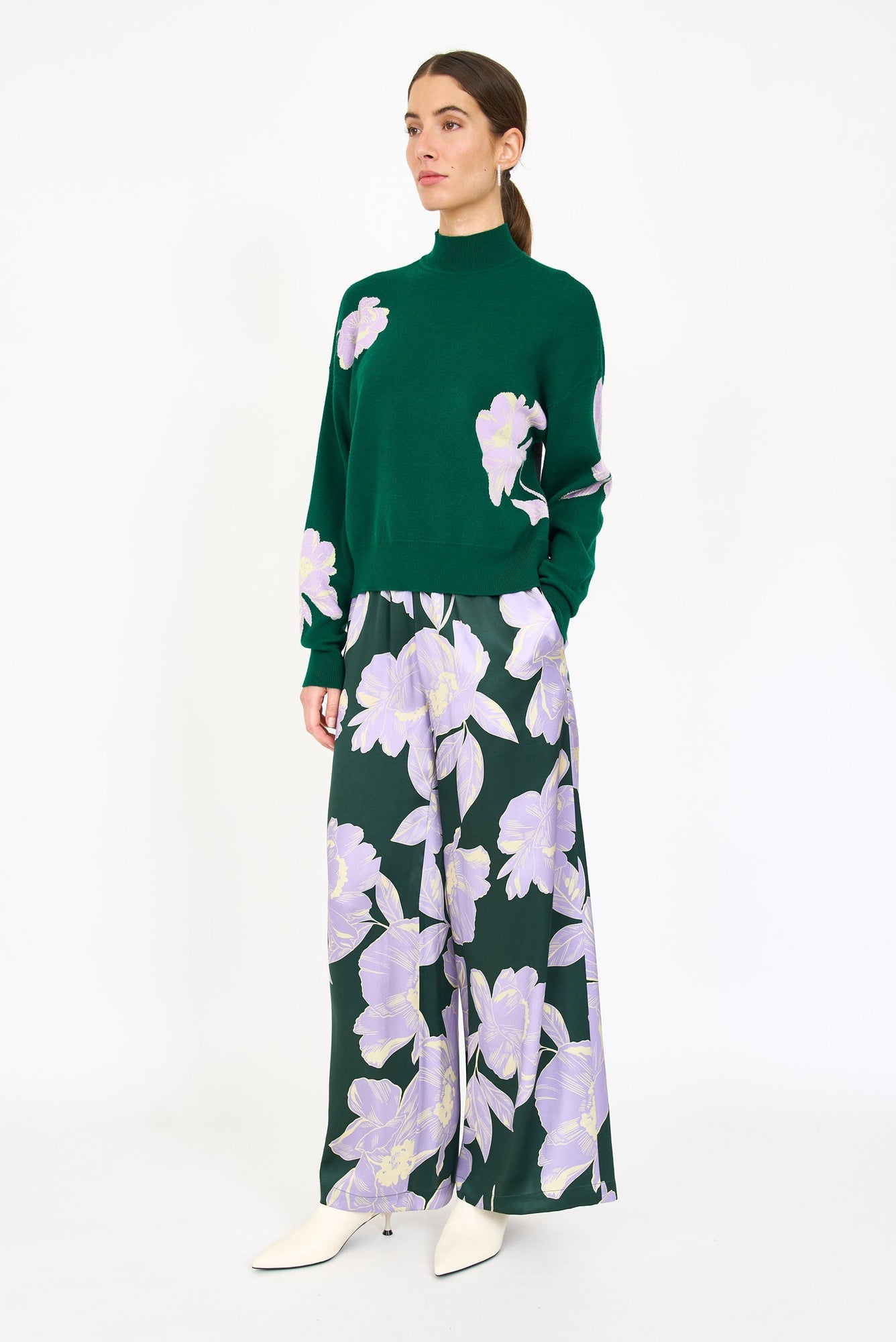 Jade Pant - Green Blossom