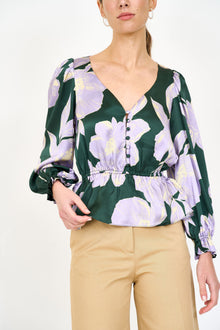 Bella Top - Green Blossom