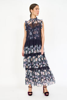 Christian Dress - Navy Rose Bed