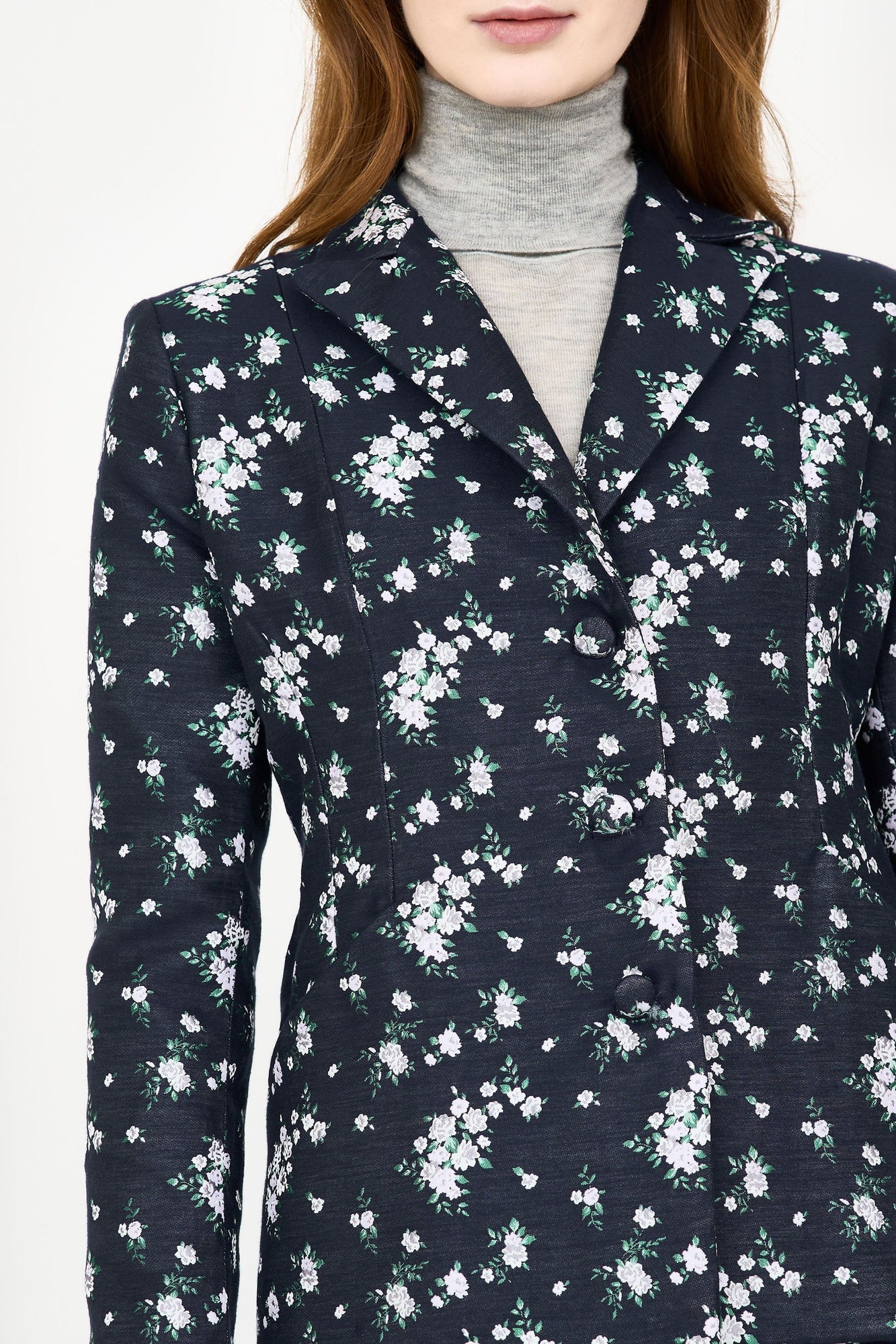 Charlotte Blazer - Floral Jacquard
