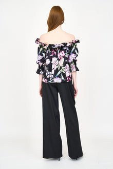 Regina Top - Ebony Garden