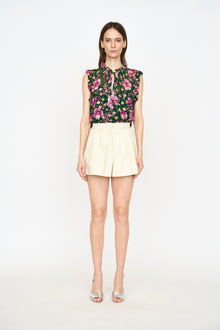 Nora Top - Pink Poinsettia