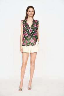 Nora Top - Pink Poinsettia