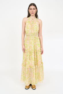 Amanda Dress - Lime Leopard