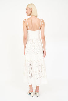 Samantha Dress - Blanc Embroidery