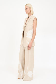 Dylan Pant - Khaki Embroidery