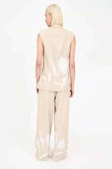 Dylan Pant - Khaki Embroidery