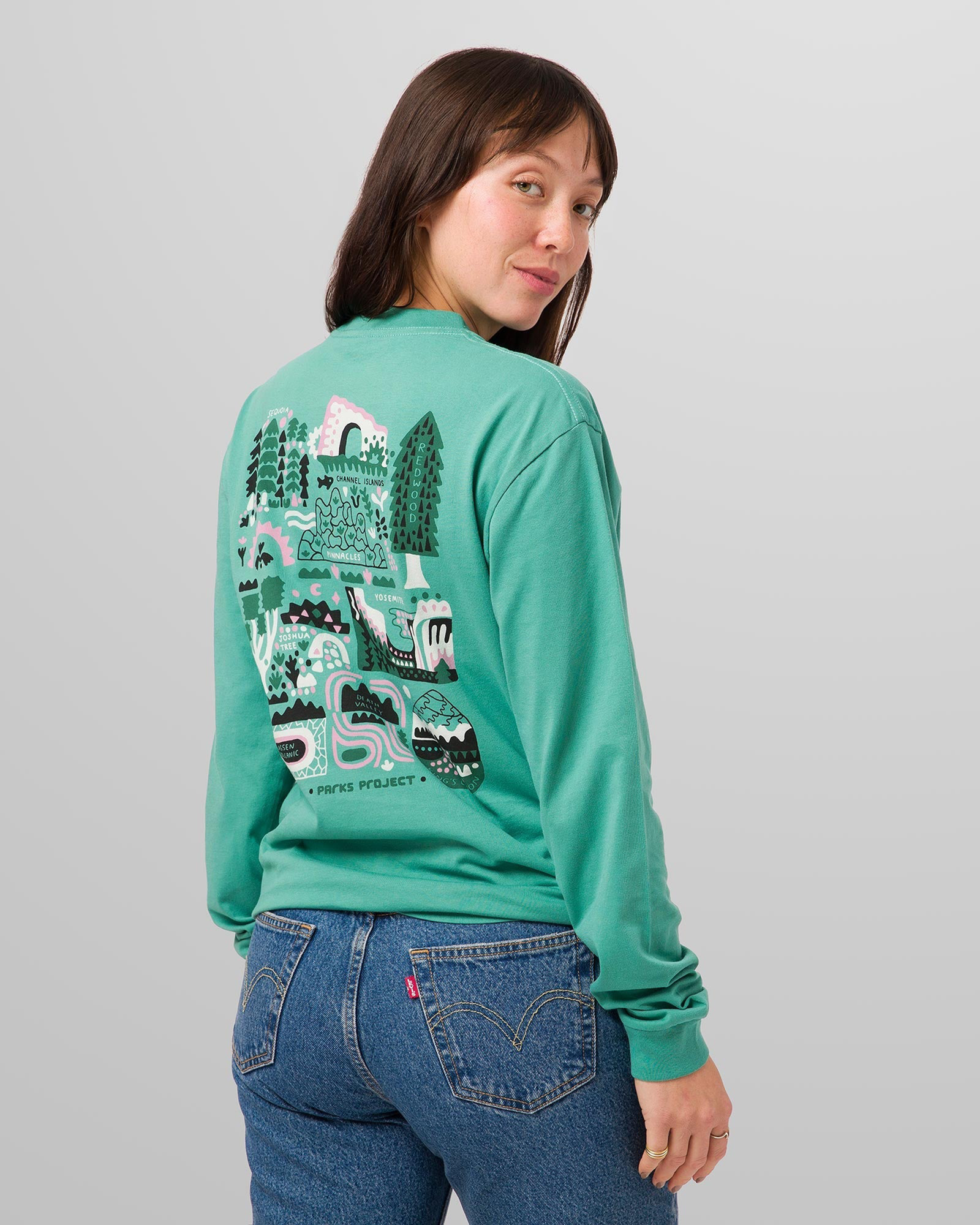 California Dreaming Long Sleeve Tee | Green