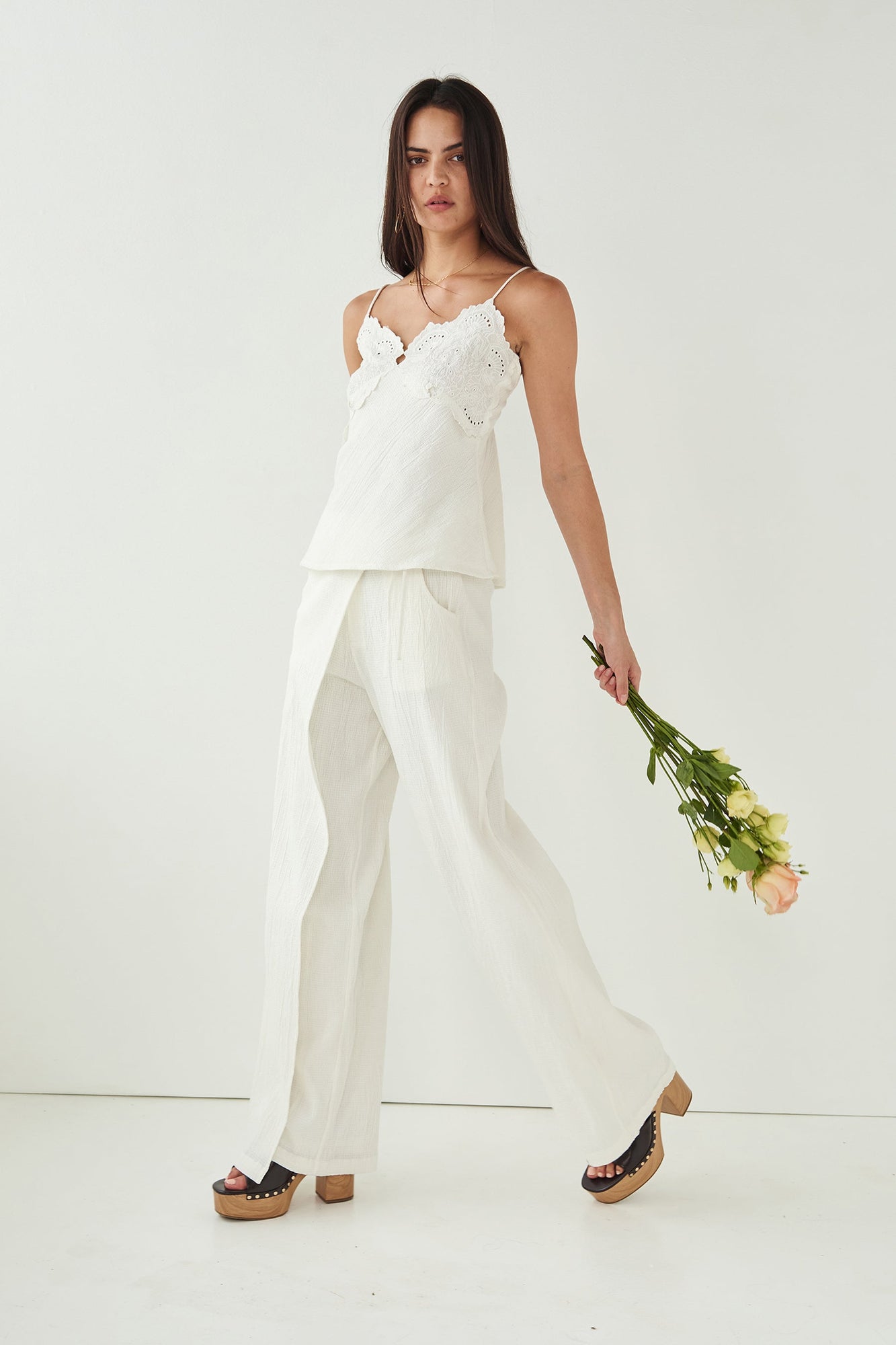 Naomy Cami Top - Core White